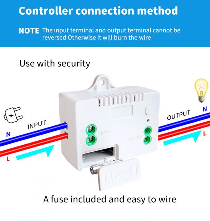 Interruptor impermeable autopropulsado de Switch Wall Light del control remoto de RF433Mhz 4