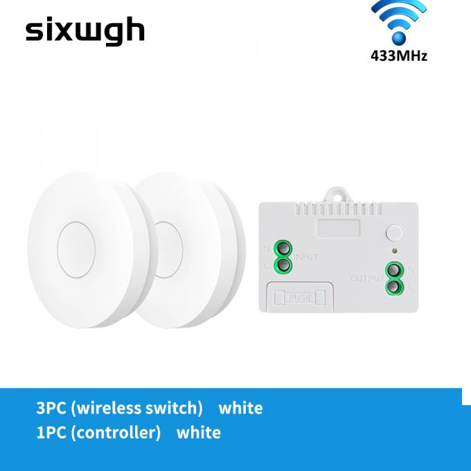 Interruptor impermeable autopropulsado de Switch Wall Light del control remoto de RF433Mhz 7