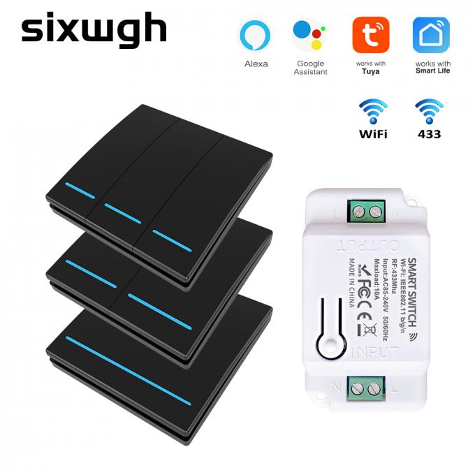 Cámara video del timbre WIFI del interruptor inalámbrico elegante de Tuya 0